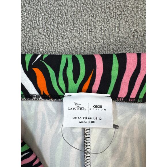 ASOS x Disney The Lion King Shorts Bright Bold Neon Vacation US Size 12 - Picture 4 of 6